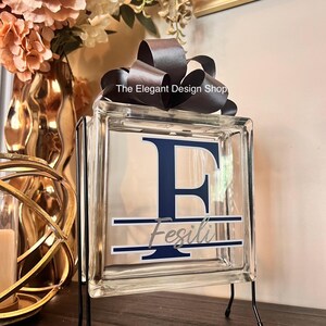 Glass Block Bank/ Piggy Bank/ Nightlight