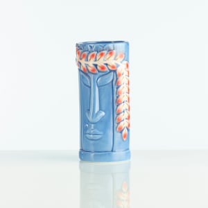 Ceramic Tiki Glass, Island Blue, 10oz , Perfect Tiki Mug for Tropical Parties, Beach Vibes, and Exotic Cocktails