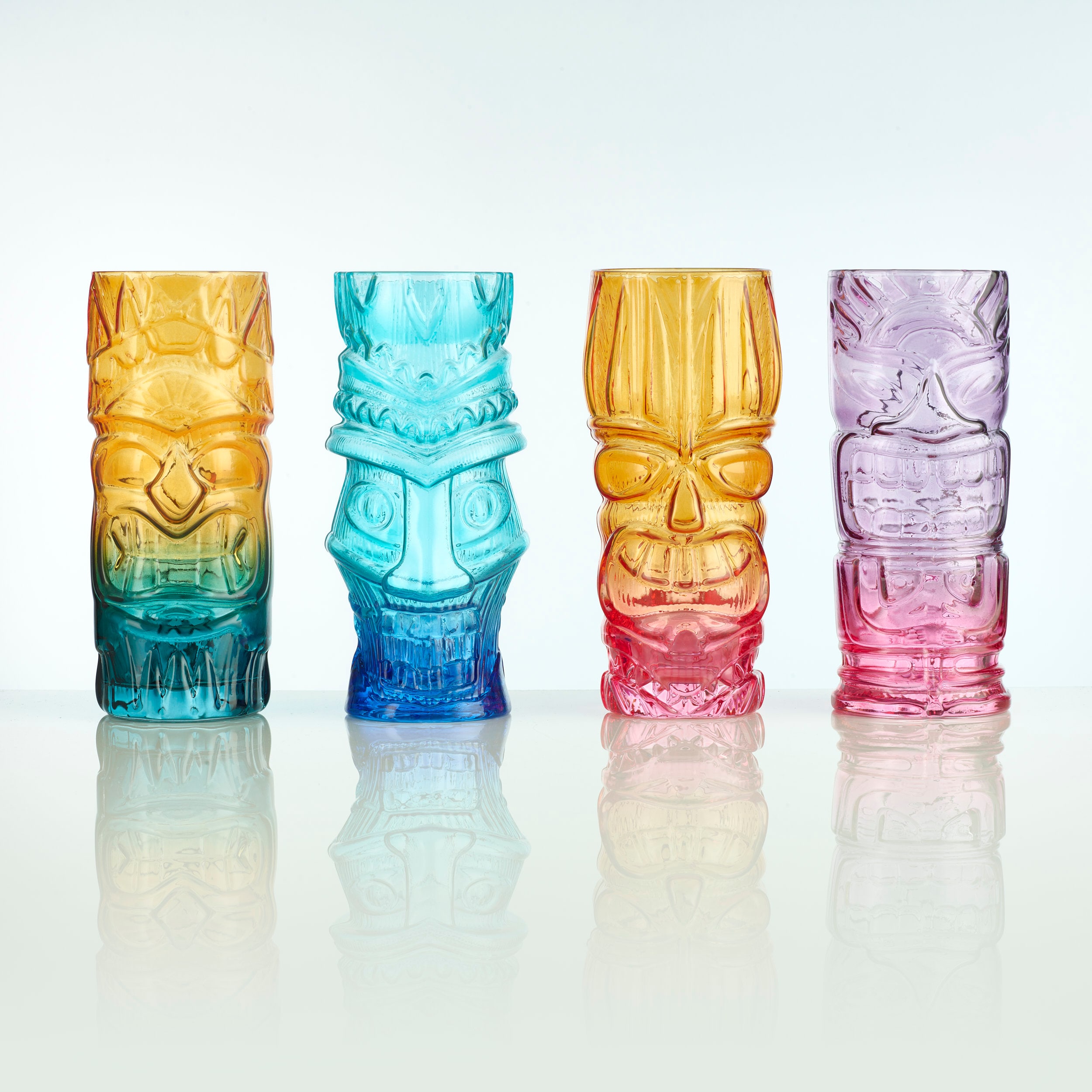 Irenare 24 Pcs Tiki Shot Glasses Hawaiian Style Tiki Cups Plastic Tiki Mug Tiki Bar Accessories Stackable Cocktail Party Shot Glasses Hold 2 Oz Luau Party Supplies For Drinkingtrendy