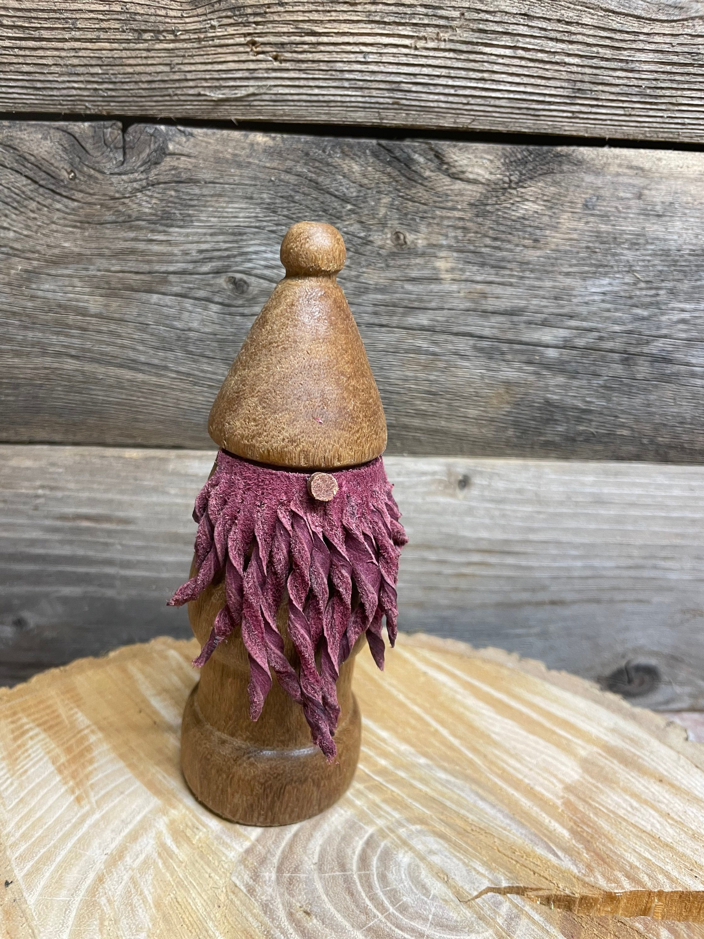 Hand Turned Wooden Gnome - Etsy