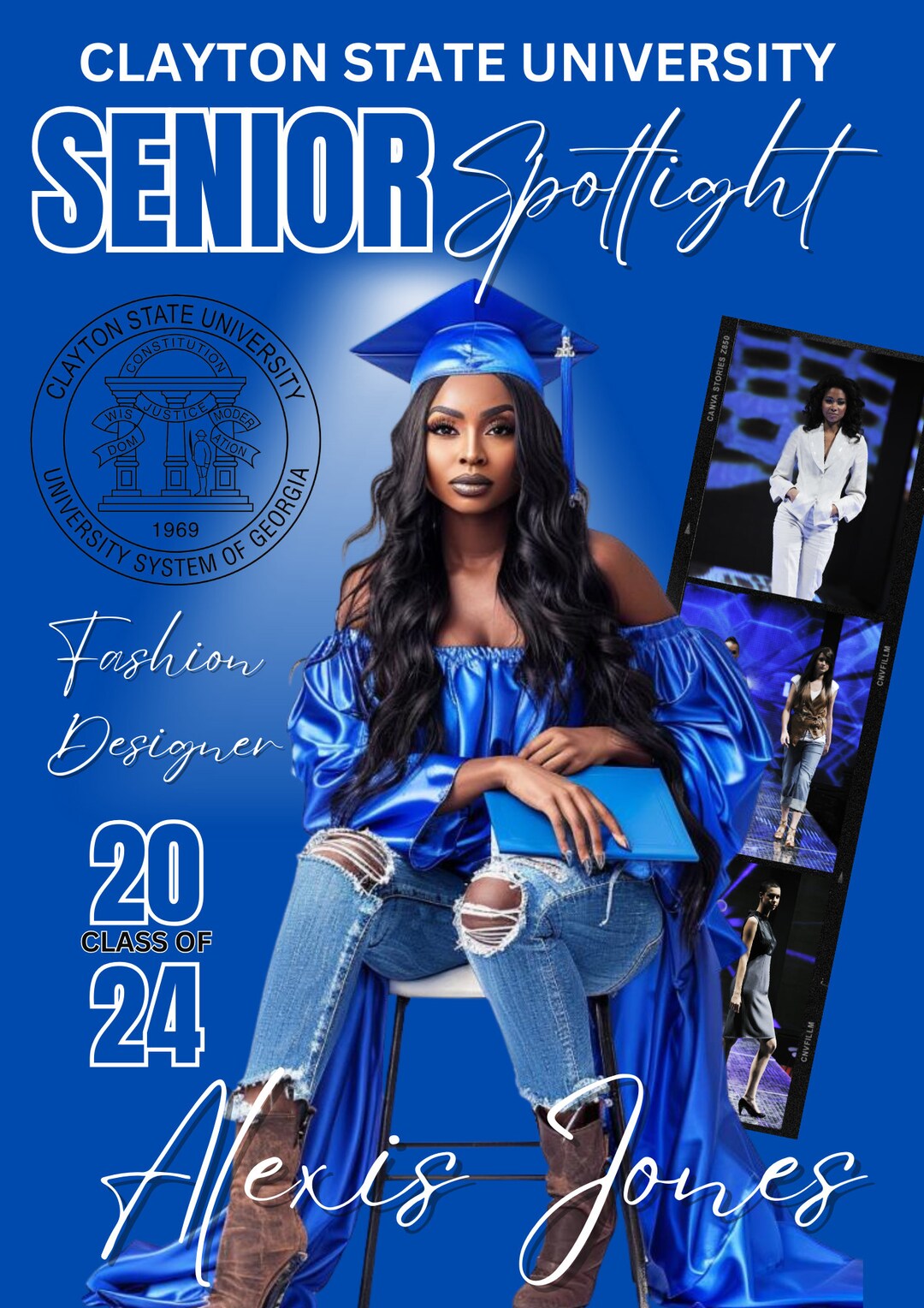 Graduation Magazine Cover, Magazine Cover Prom, Homecoming, Birthday ...