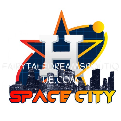 ASTROS Space City Baseball Sublimation File DTF File PNG Image Etsy