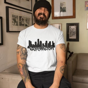 Houston Skyline JPEG. SVG. PNG. Screwston with Mock Up