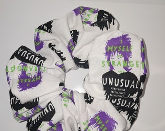 Coletero gigante de Beetlejuice, coleteros de terror, regalos de terror, Its Showtime, terror de los 80, coleteros, coleteros aterradores, accesorios para el cabello