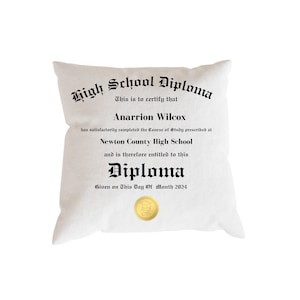 Graduate Diploma Pillow Templates for SUBLIMATION, DTF, Vinyl for Canva Pro Edit Only