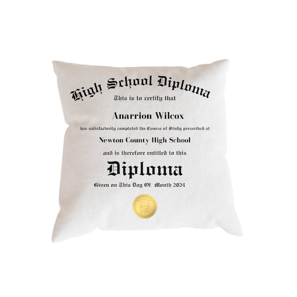 Graduate Diploma Pillow Templates for SUBLIMATION, DTF, Vinyl for Canva Pro Edit Only