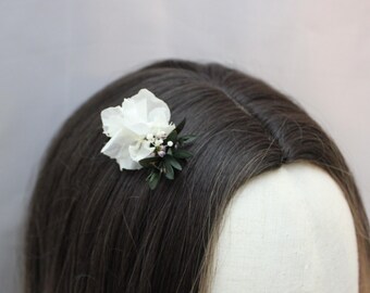 Mini-Blumenhaarkamm / Haarschmuck mit konservierten Blumen "Frühlingsmelodie"