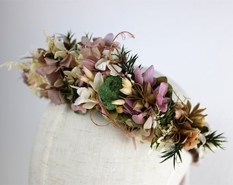 Flower headband "Delicate purple"