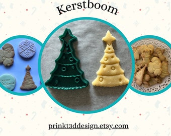 Kerstboom | Uitdrukvormpje | Kerstkoekjes | Koekjessnijder