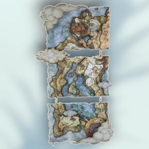 Grande horloge murale multicouche inspirée de l'anneau d'Elden avec cadran 24 heures + CADEAU