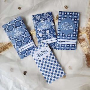 Handmade Eid Money Envelopes – Set of 4 Unique Designs | Eidi Gift Envelopes for Ramadan & Eid Celebration