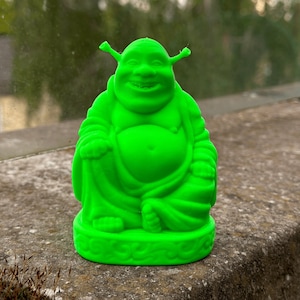 Shrek Buddha - Shrek Geschenk - 3D Druck - Shrek Geschenk - Lustiges Geschenk - Gag Geschenk - Witz - seltsam - kriechen - Weihnachtsgeschenk, Wichteln, Wichteln