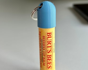 3D Gedruckter Lippenbalsam Schlüsselanhänger Halter - Passend für Burt's Bees
