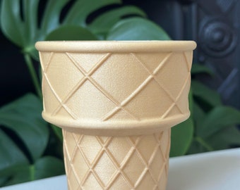 Eis Blumentopf: Handgemachter PLA Übertopf