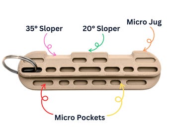 Kletterndes Hangboard Keychain: 3D gedrucktes Klettern Geschenk
