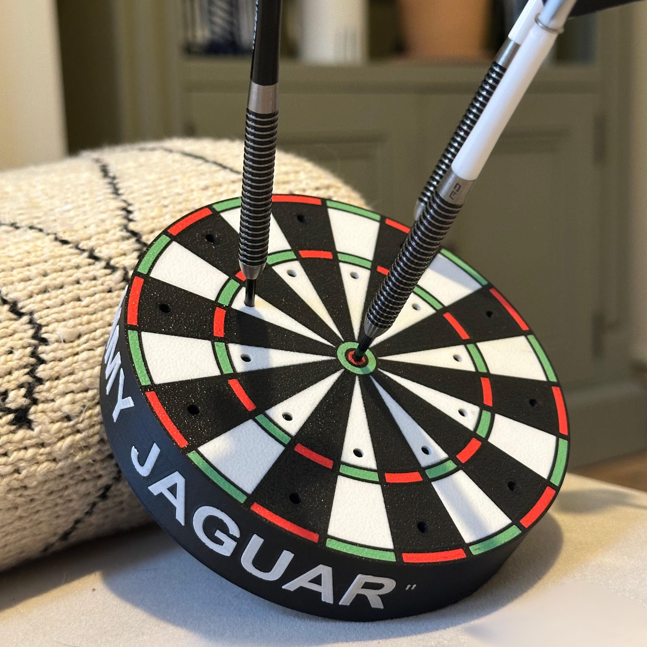 Dart Board Holder - Darts Organizer - Personalised Dart Storage - Game Room Decor - Home bar - Man cave