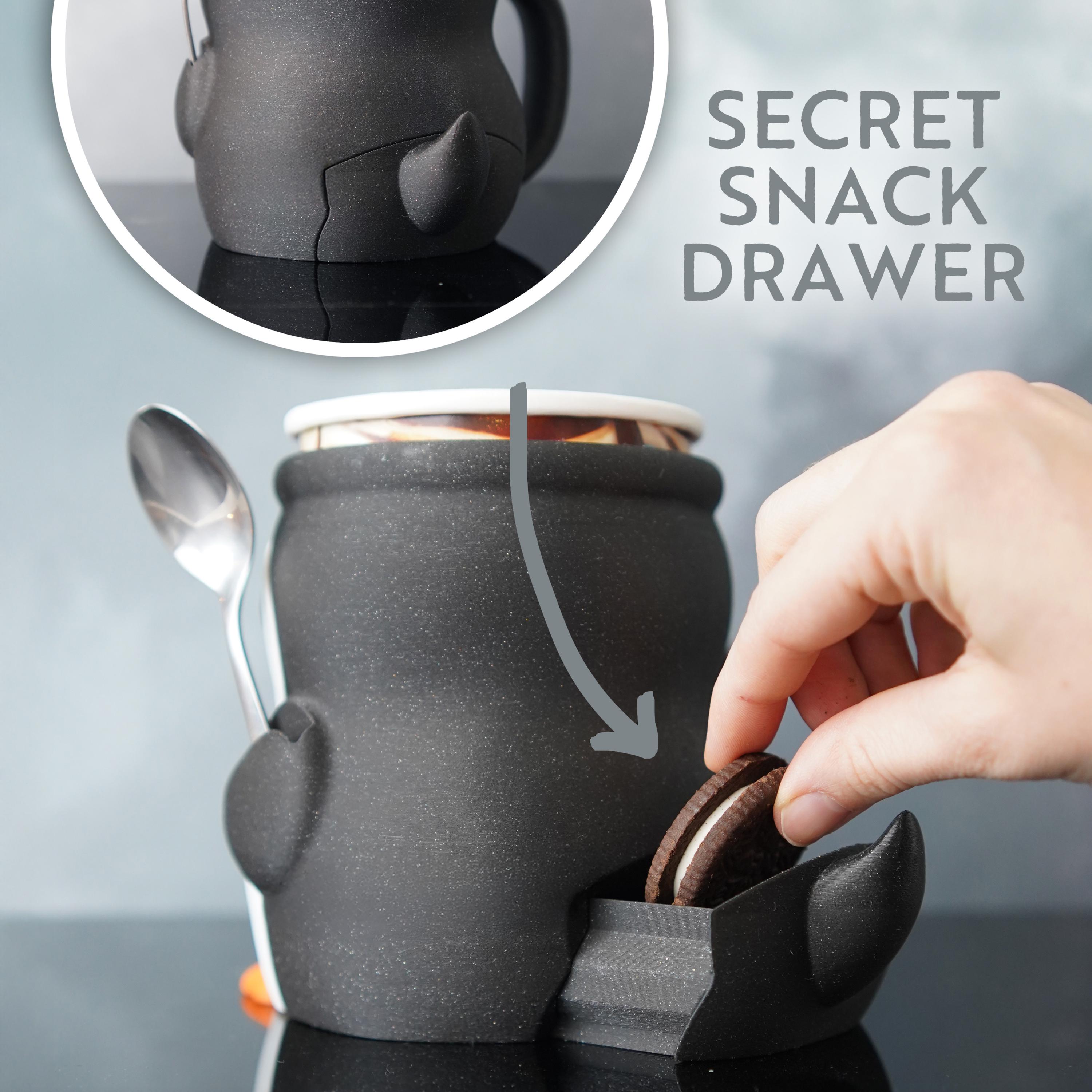 Penguin Ice Cream Pint Holder – 3D Printed Gift with Spoon Slot – Fits Ben & Jerry’s and Haagen-Dazs – Cute Kitchen & Sofa Accessory