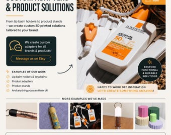 Custom PR & Brand Merch - 3D Printed Product Caps, Keyring and Lanyard Adapters for Press Kits, Influencer Mailers, Launch Campaigns