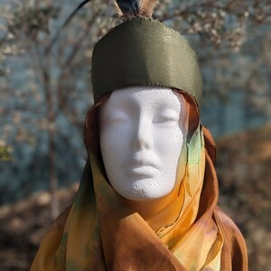 Persian Taj with matching silk head scarf - SCA