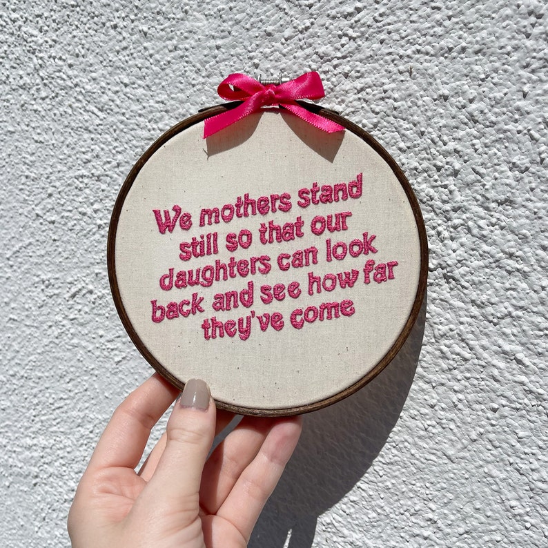 Mothers Stand Still Barbie Quote Embroidery Hoop Art 5 - Etsy