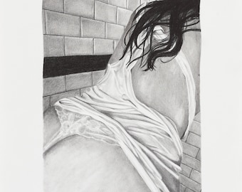 Original artwork, drawing, graphite, figure, figure drawing
