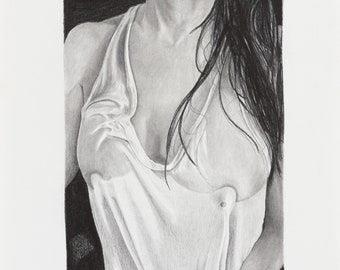 Original artwork, drawing, graphite, figure, figure drawing