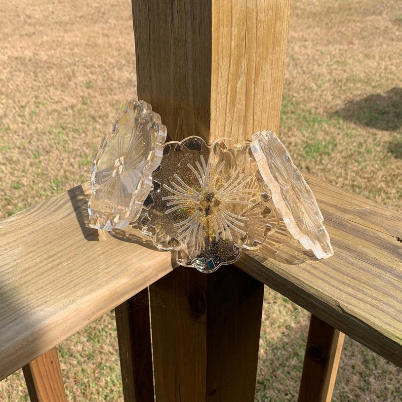 Resin Flower Bowl/tray With Flower Coasters Etsy