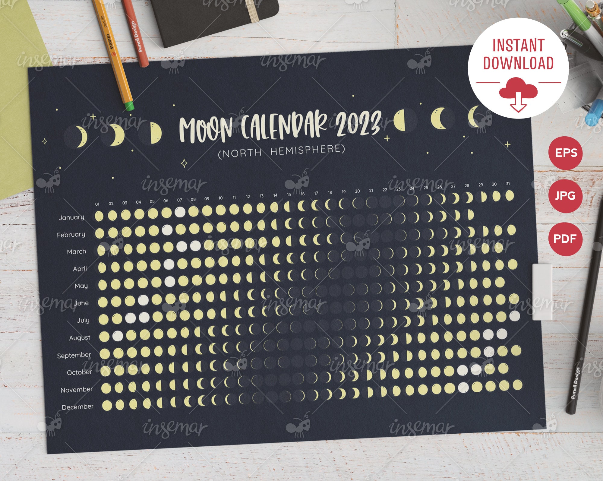 LUNAR CALENDAR 2023 PDF FREE DOWNLOAD visual data 7