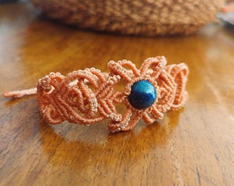 Lapislazuli Makramee Armband