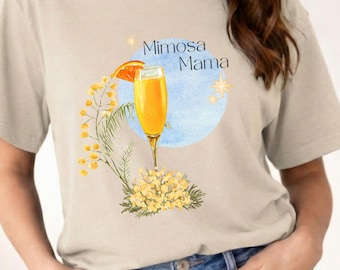 Camiseta Mimosa Mama, Camiseta divertida para el brunch, Regalos para mamá