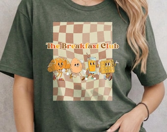 Camiseta retro de dibujos animados de El Club de los Cinco, camiseta gráfica vintage para amantes de la comida.