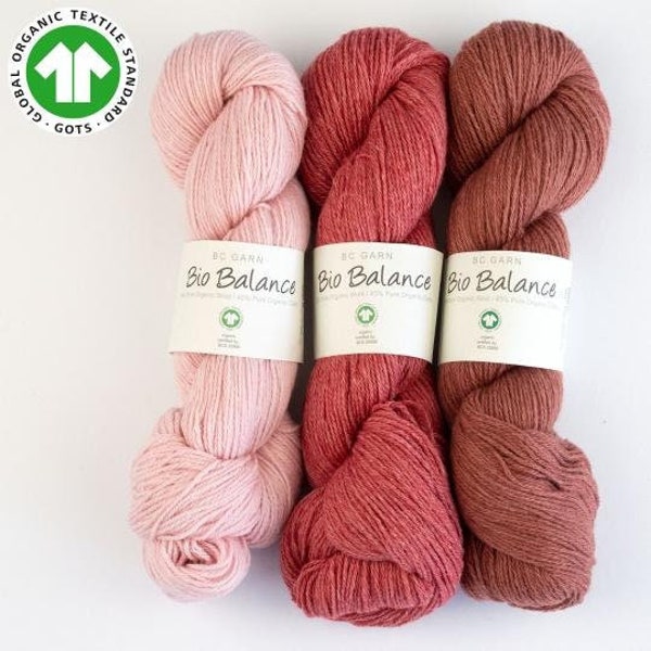 GOTS certified organic wool and cotton BC Garn Bio Balance GOTS organic baby yarn Sport weight Eco friendly Non mulesed wool Soft baby yarn