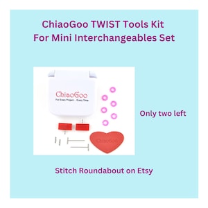 ChiaoGoo TWIST MINI Tool Kit - a handy toolbox containing knitting accessories for the MINI set of interchangeables | Stitch Roundabout