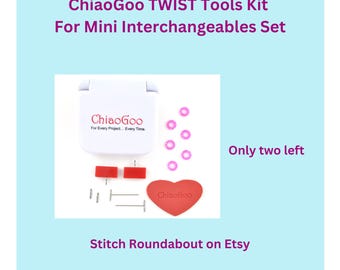 ChiaoGoo TWIST MINI Tool Kit - a handy toolbox containing knitting accessories for the MINI set of interchangeables | Stitch Roundabout