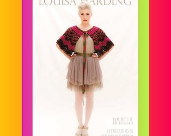 Louisa Harding Knitting Patterns Magazine - Dahlia | 14 Feminine Knits For Teens and Women | Knitter Gift | See Description For Details