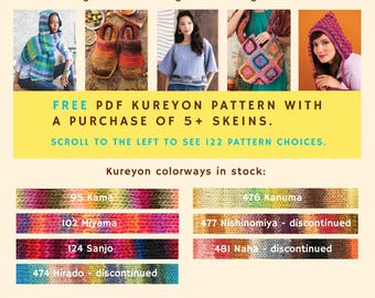 Noro Kureyon | Japanese Artisan Multicolor Wool Yarn in a Bright Mix of Variegated Colors From Nature | Aran 10 Ply Worsted - 12 Ply Bulky