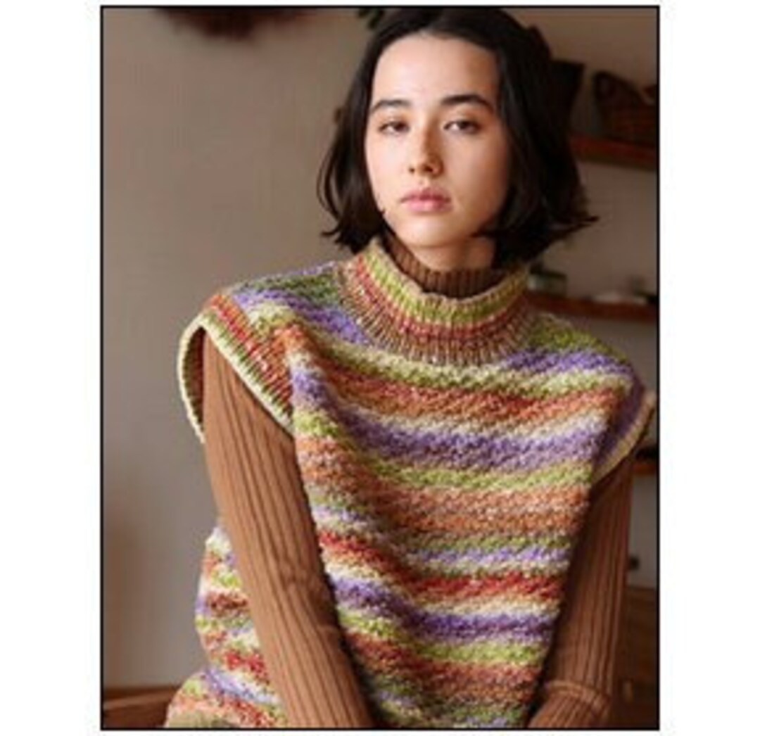 Pure Wool Winter Vest Knitting Pattern Womans Wool Vest Wool Etsy