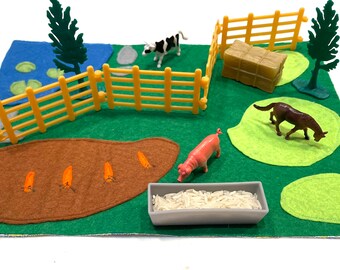 Animal Farm Play Mat - Etsy UK Animal Farm Play Mat - Etsy UK