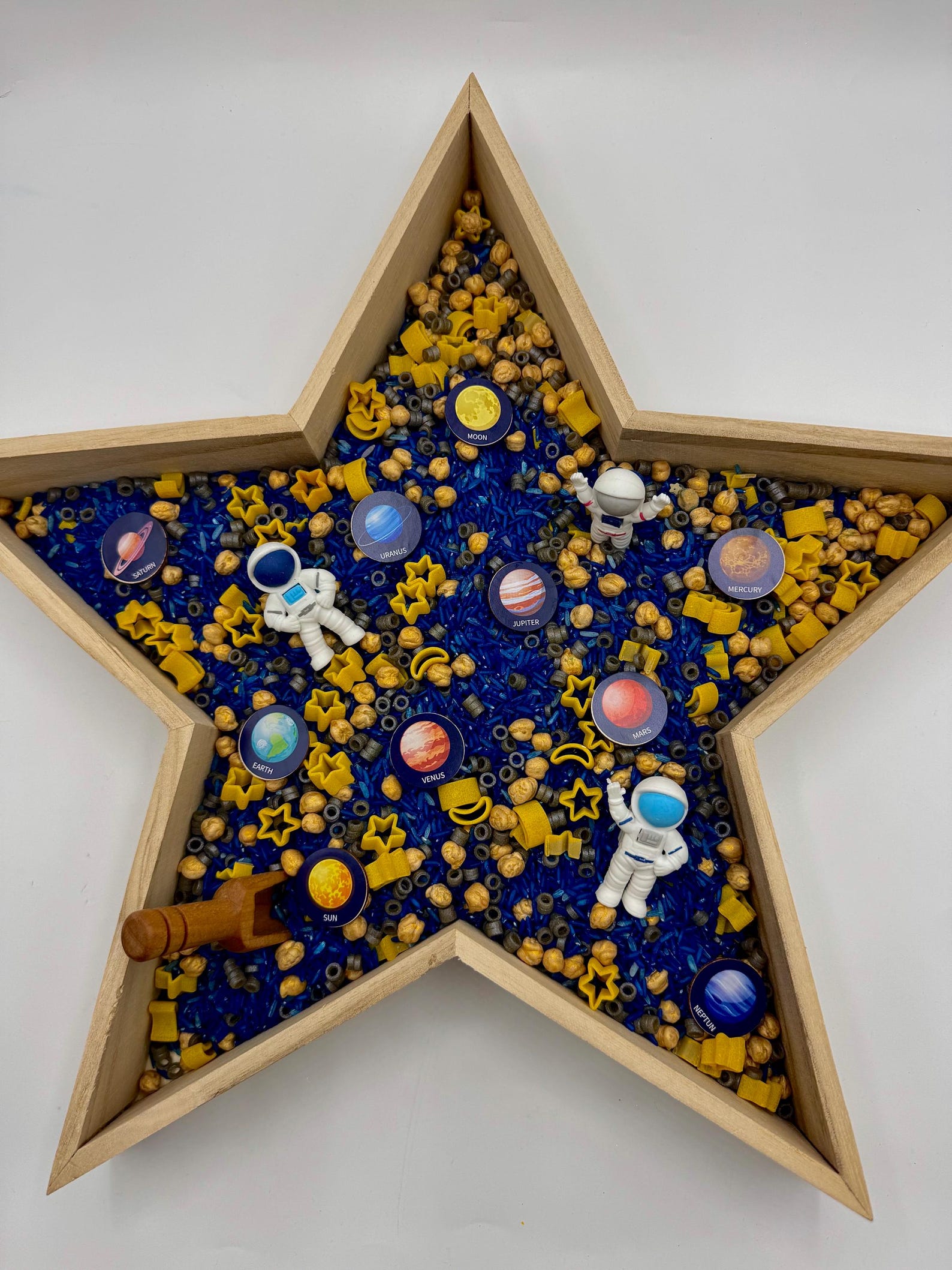 Tuff Rice Rocket Outer Space Astronaut Themed Sensory Rice Play Base, Space Exploration ...