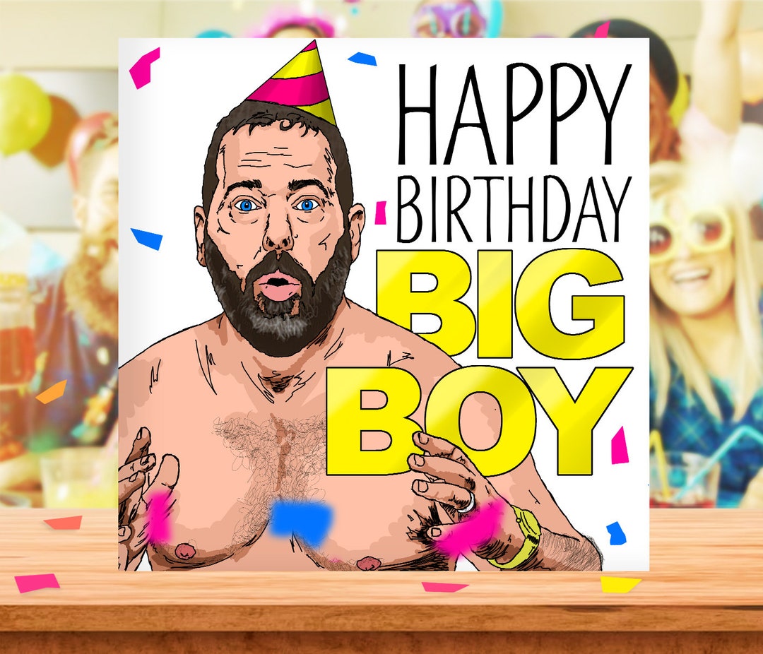 Bert Kreischer Funny Birthday Card, Tom Segura Birthday Card, Card for