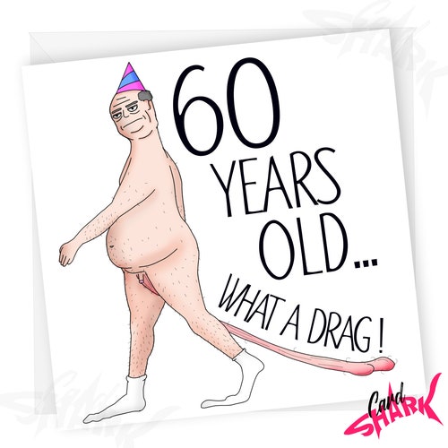 What a Drag Funny 60th Birthday Card Rude 60th Birthday Card - Etsy Hong  Kong