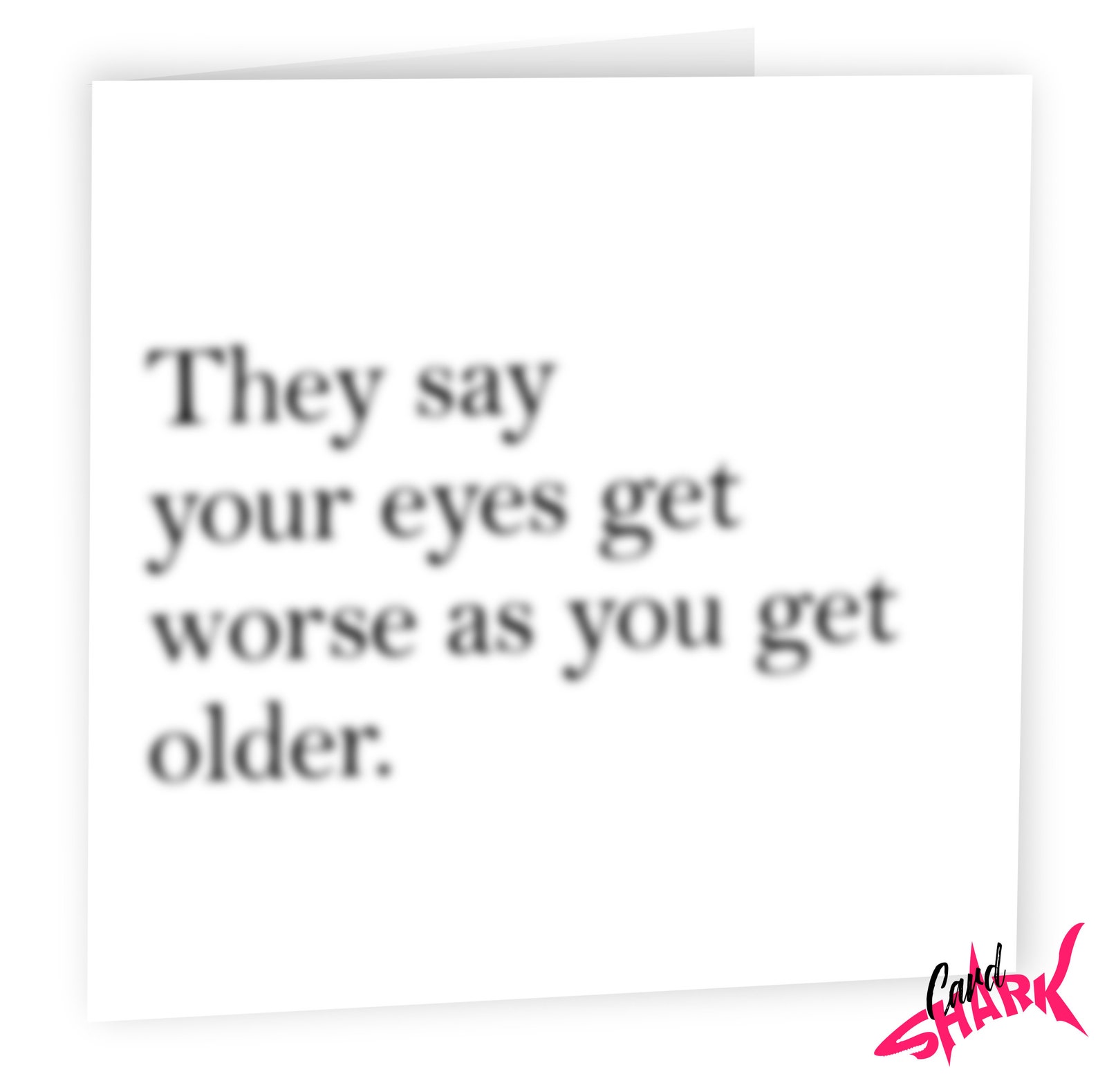 Bad Eyesight Funny Birthday Card Funny Blurred Vision Card Etsy UK