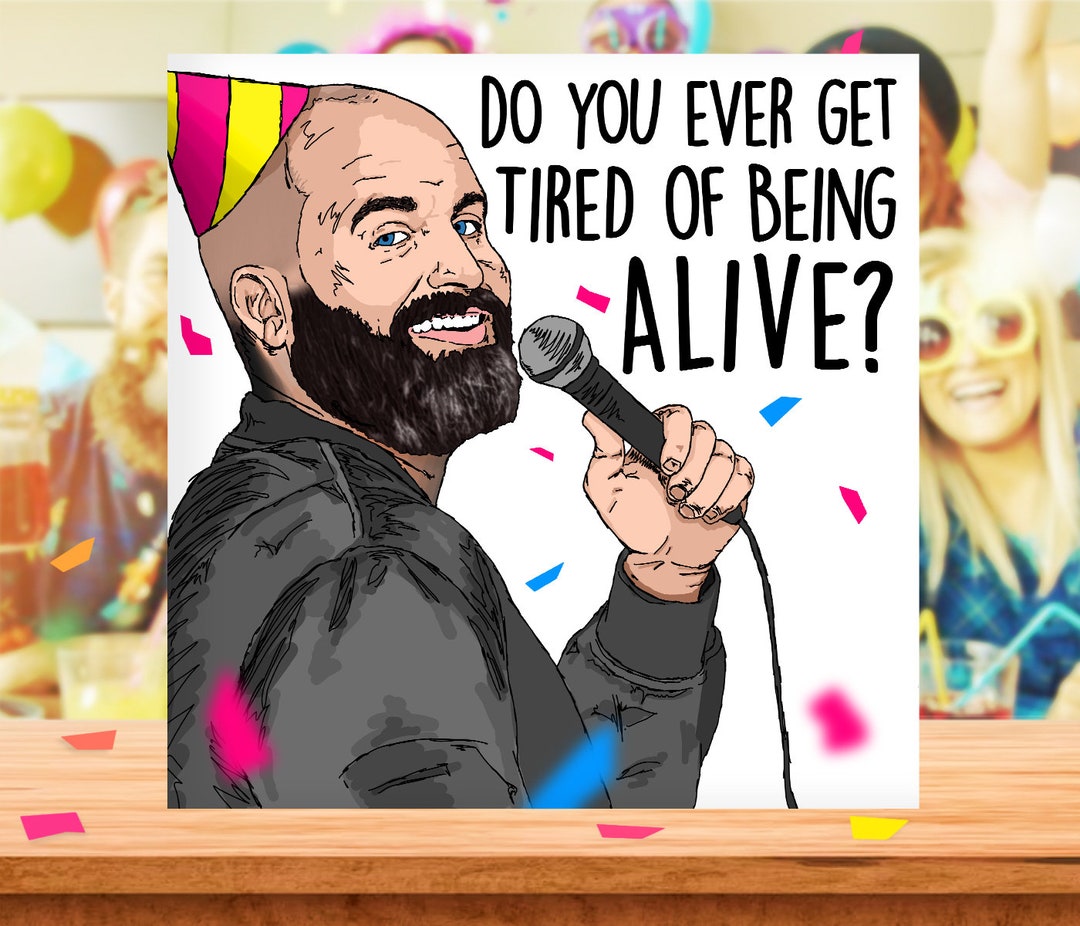 Tom Segura Funny Birthday Card, Tom Segura Birthday Card, Card for Him