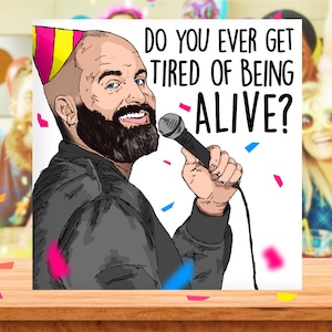 Tarjeta de cumpleaños divertida de Tom Segura, tarjeta de cumpleaños de Tom Segura, tarjeta para él, tarjeta de cumpleaños para papá, hermano, acaparador de pelotas, Hey Big Boy, Bert