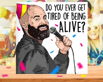 Tom Segura Funny Birthday Card, Tom Segura Birthday Card, Card for him, Birthday Card for Dad, Brother, Ball Hog, Hey Big Boy, Bert