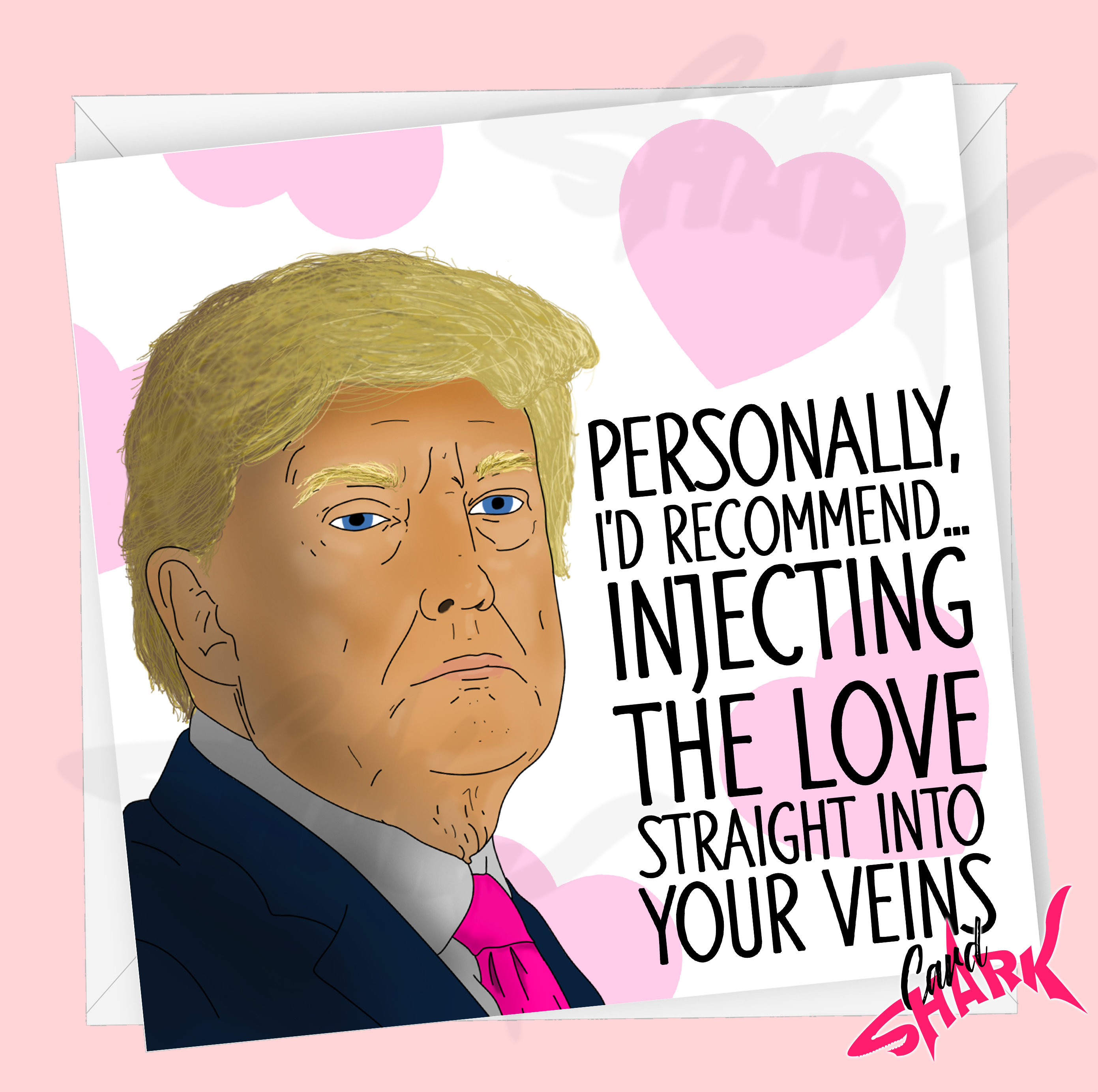 Biglietto Di Compleanno Divertente Con Donald Trump, Design Umoristico