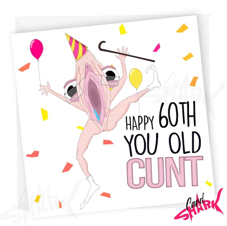 Old C Funny 60th Birthday Card Rude 60th Birthday Cards for - Etsy ...