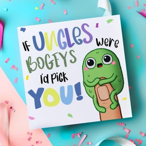 Tarjeta divertida para tío, tarjetas de cumpleaños para tío, si los tíos fueran mocos, tarjetas de cumpleaños divertidas, para él, tarjeta linda, mejor tío, especial