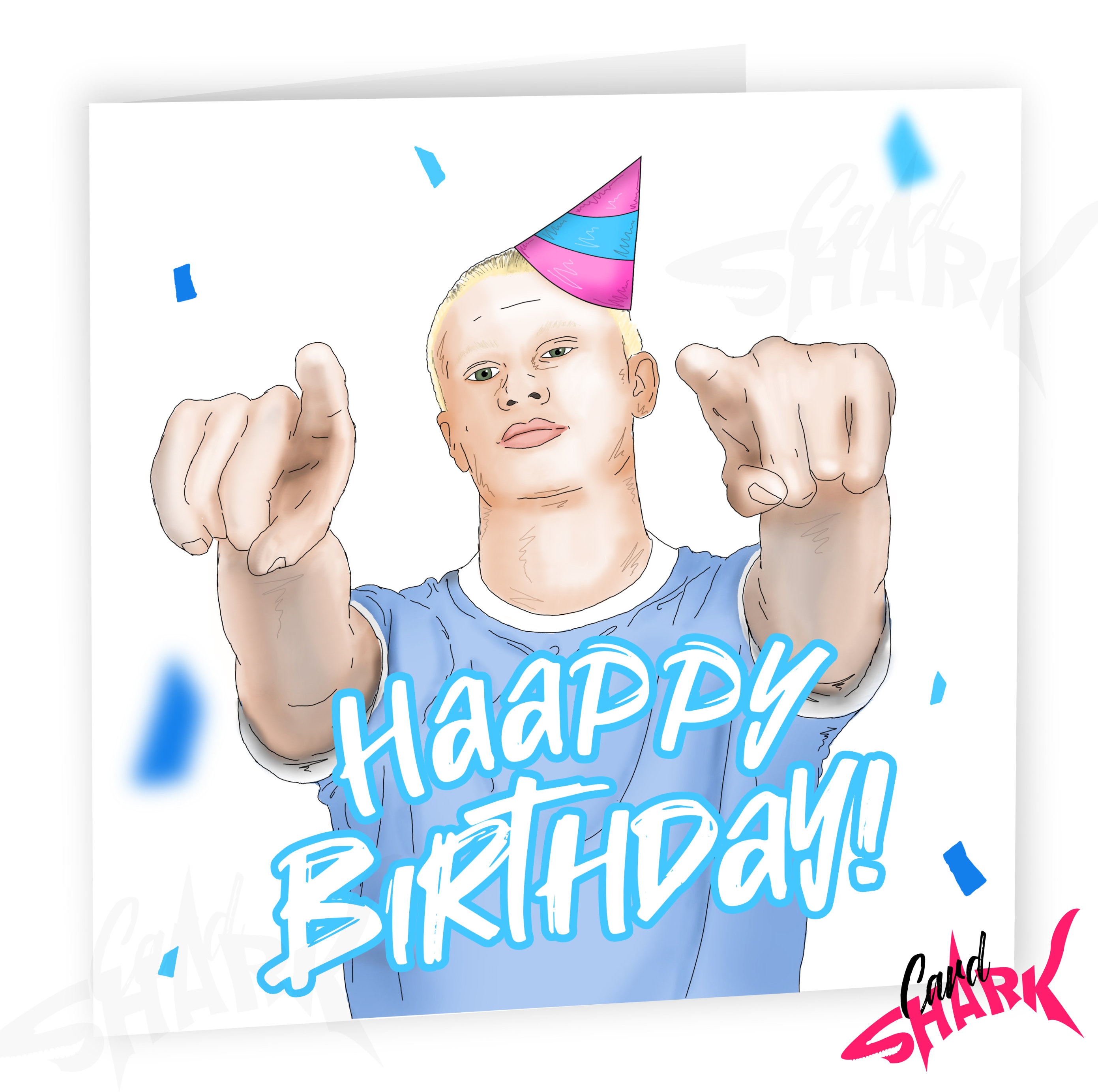 Erling Haaland Birthday Card Football Birthday Card Cards - Etsy
