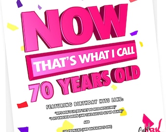 Now that's what I call 70, Funny 70th Birthday card for him, for her, 70th, for Dad 70th, Rude Card for Mum, Grandad, Grandma, Seventy Gift